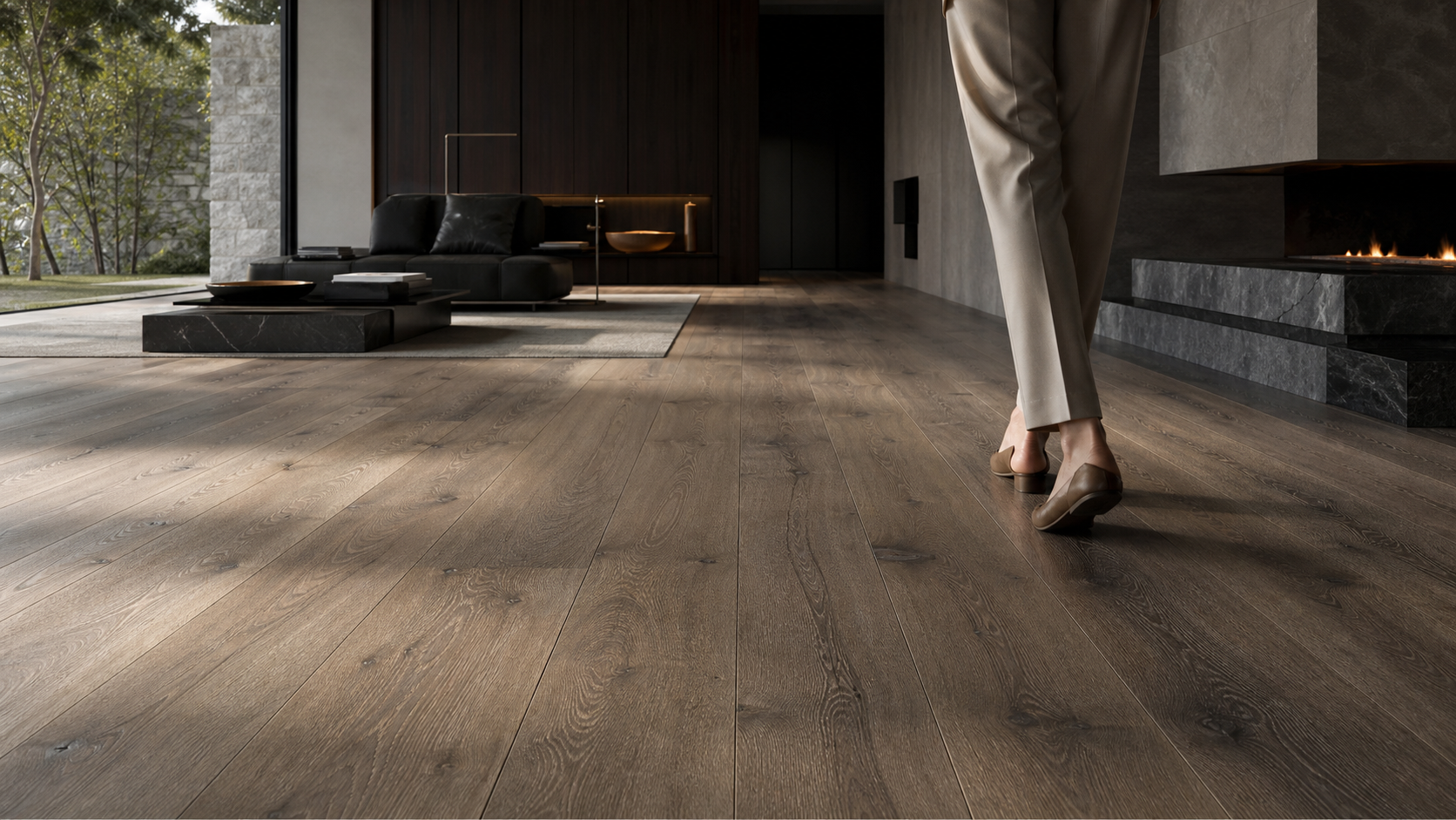 Forest, plancia lunga in una villa contemporanea